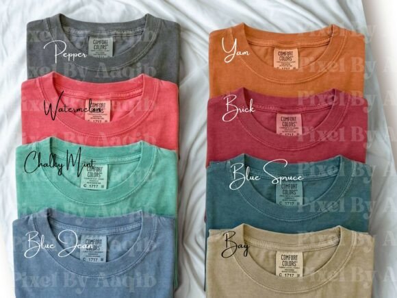 Download Comfort Colors C1717 T Shirt Color Chart - Chart Collection