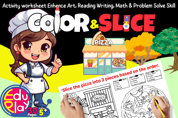 Download Color &amp; Slide Pizza Activity for Kids 5+ - Activity Collection
