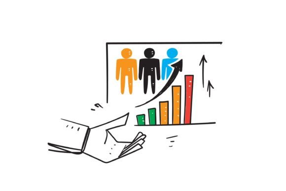 Download Doodle Population Growth Icon Chart - Chart Collection