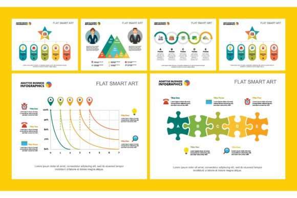 Download Colorful Infograph Charts Set. Business - Chart Collection