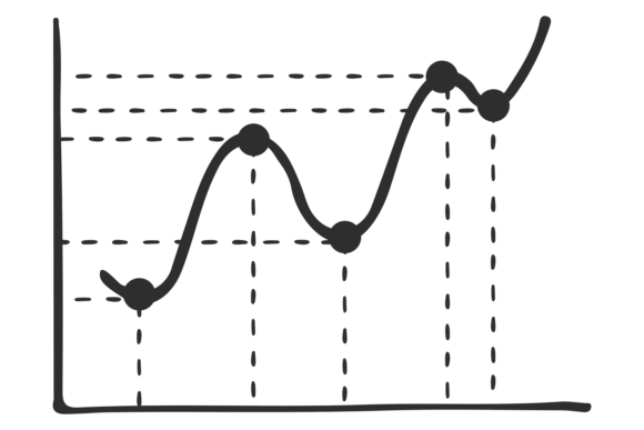 Download Smooth Point Chart. Line Diagram Black I - Chart Collection