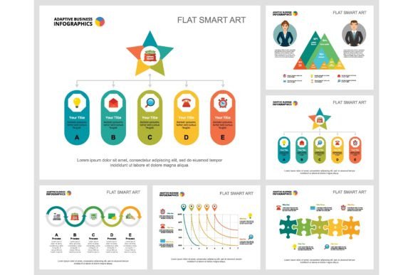 Download Colorful Infograph Charts Set. Business - Chart Collection