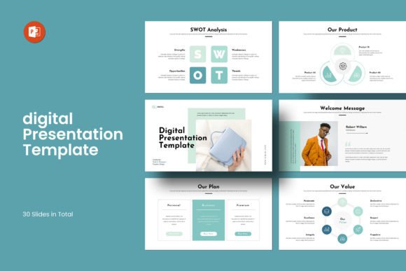 Download Digital PowerPoint Presentation Template - Powerpoint presentation Collection